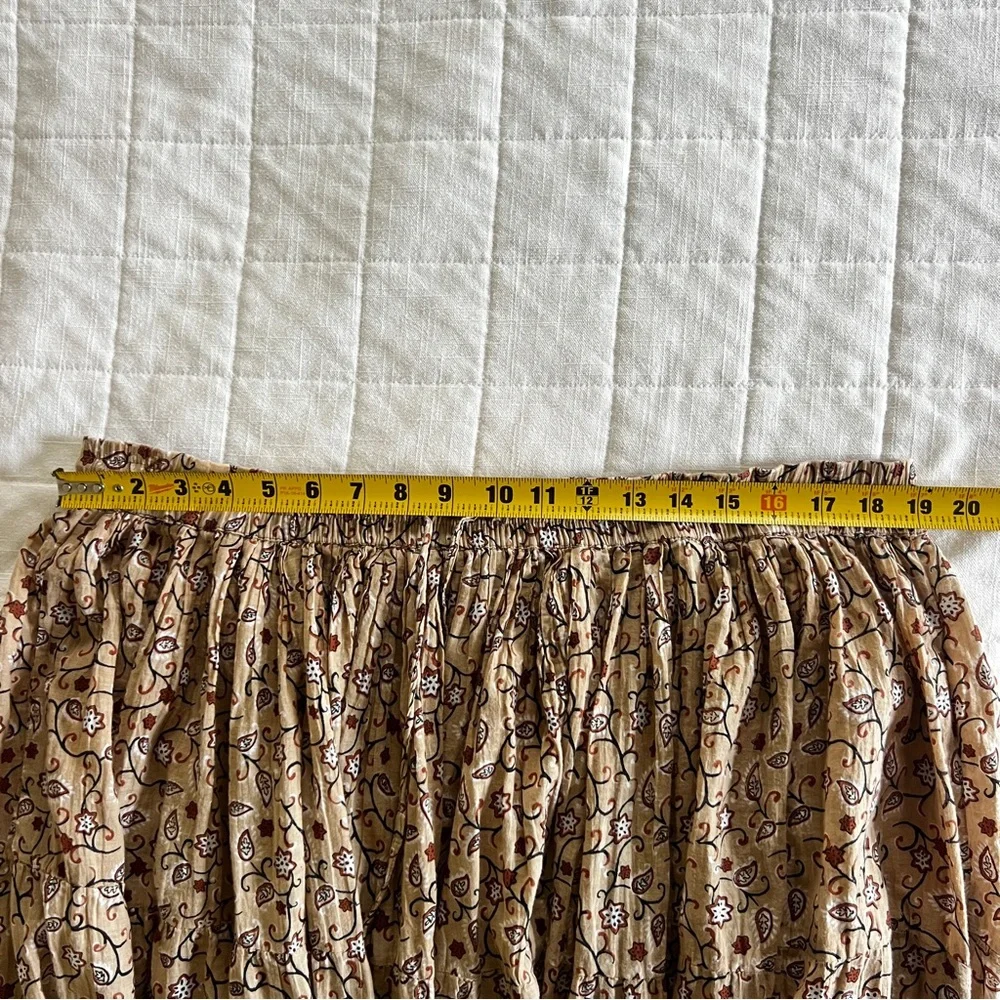 White Stag Brown and Black Maxi Skirt A-Line Casual‎